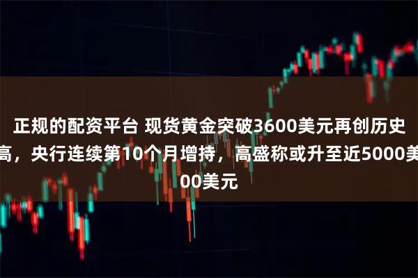 正规的配资平台 现货黄金突破3600美元再创历史新高，央行连续第10个月增持，高盛称或升至近5000美元